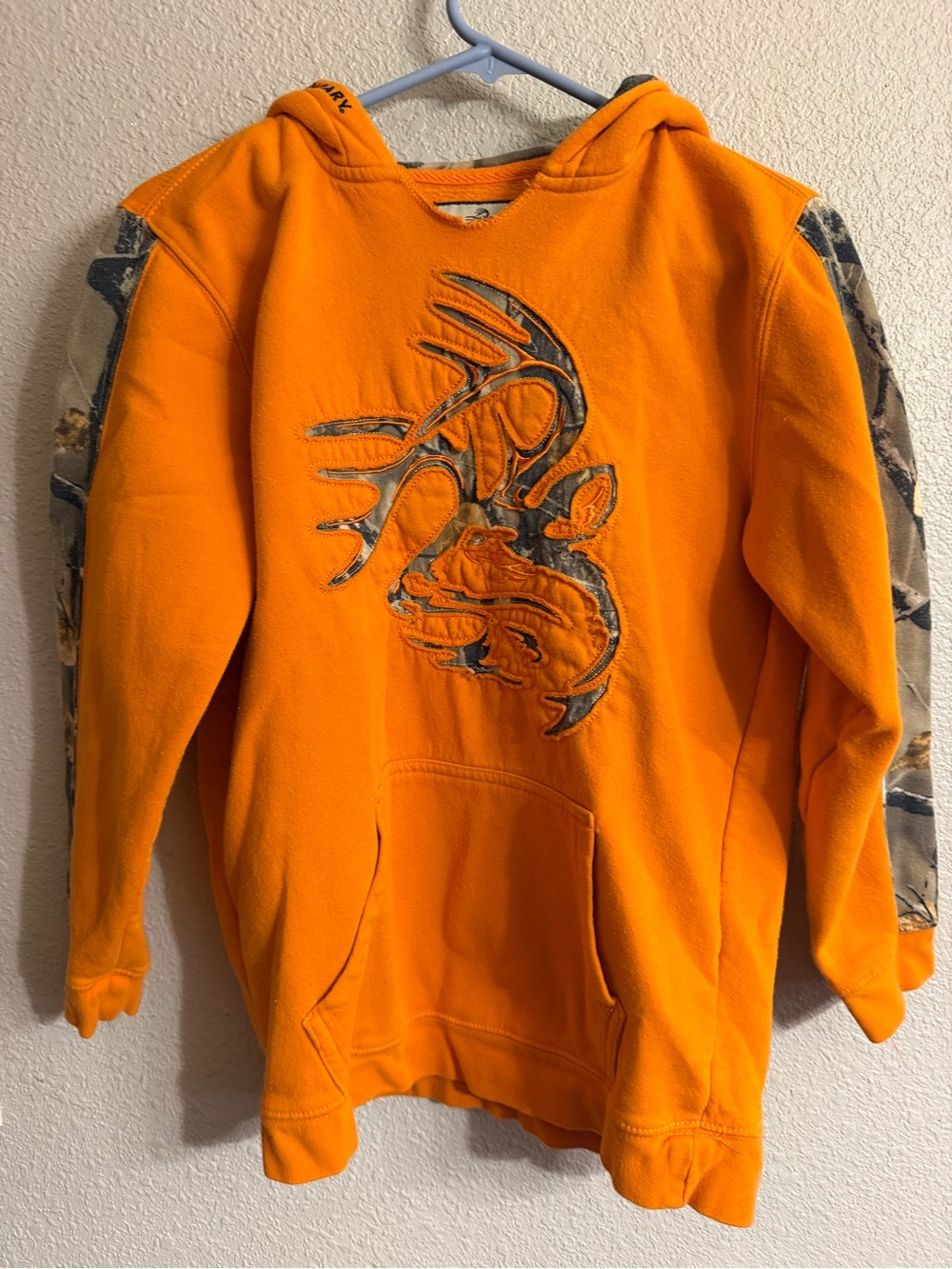 Legendary Whitetails Orange Hooded Sweatshirt with Camo Accents